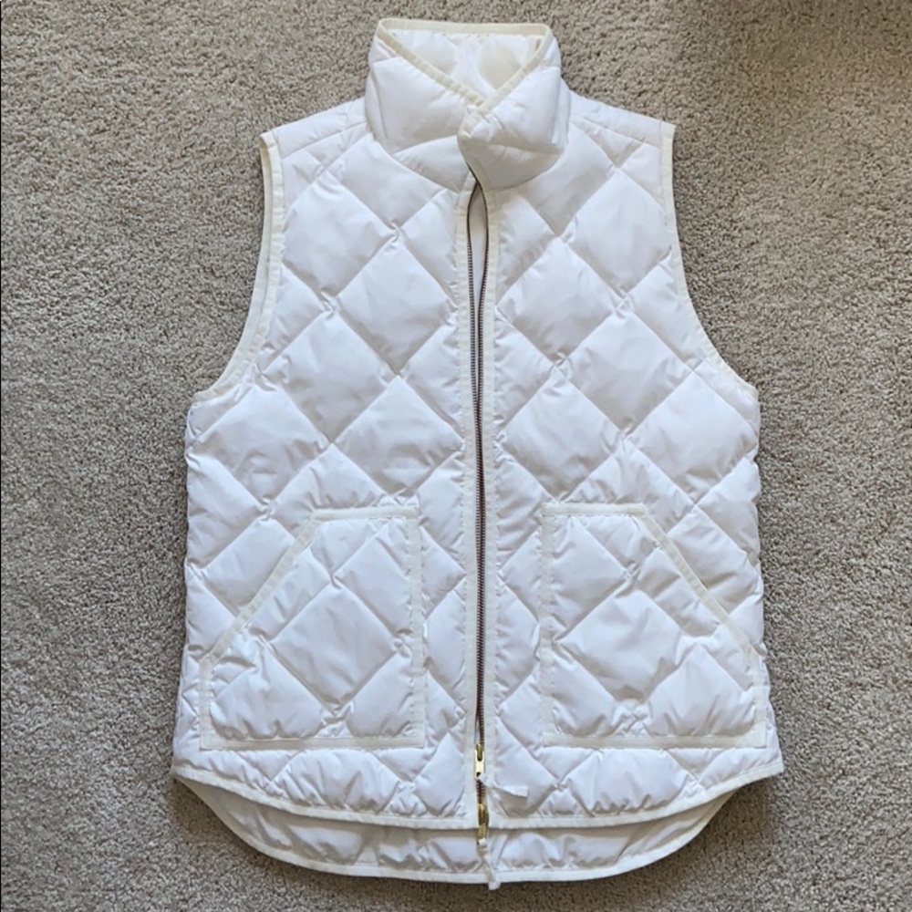 J Crew White Vest. Excellent Condition!